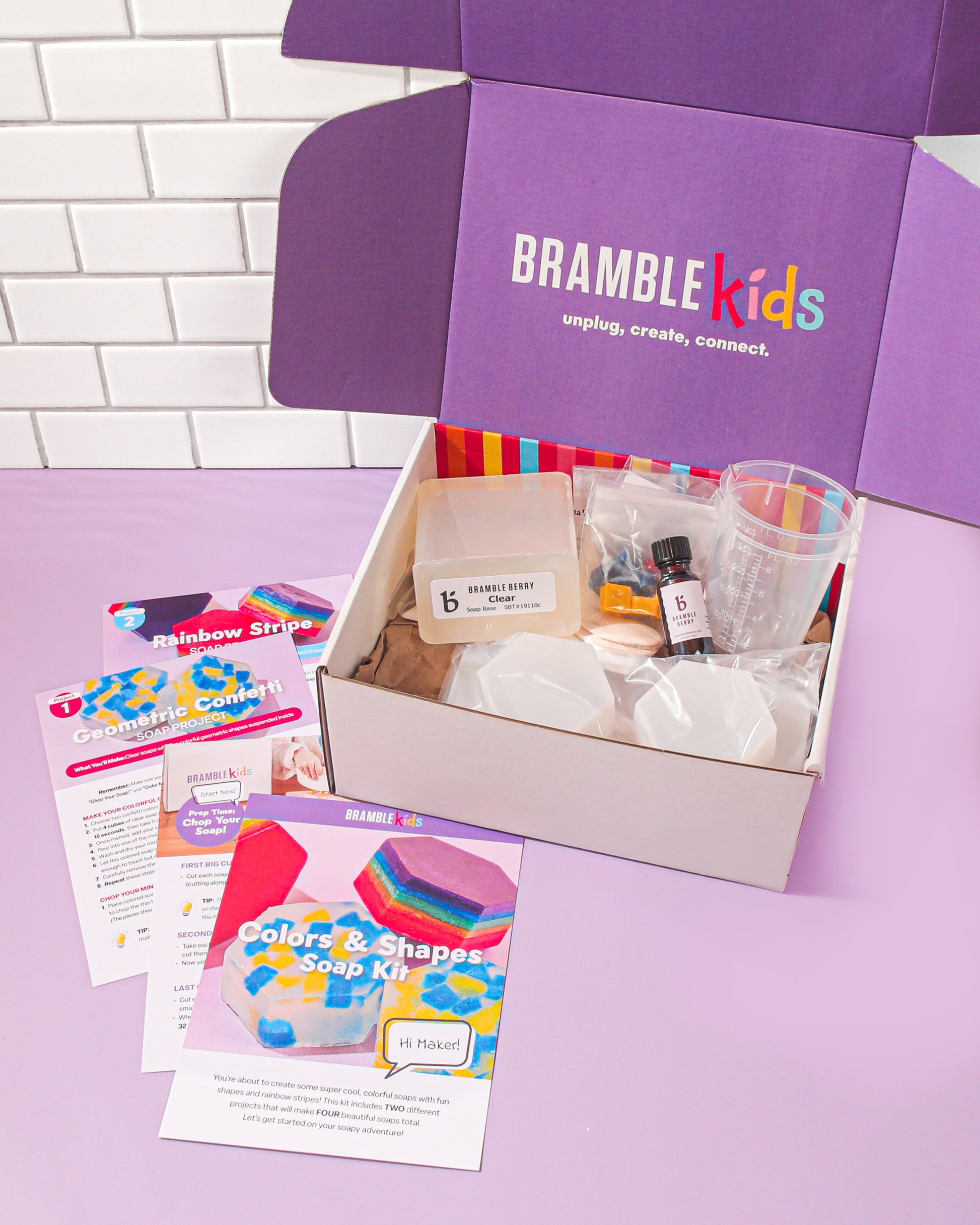 Bramble Kids Colors & Shapes Soap Kit